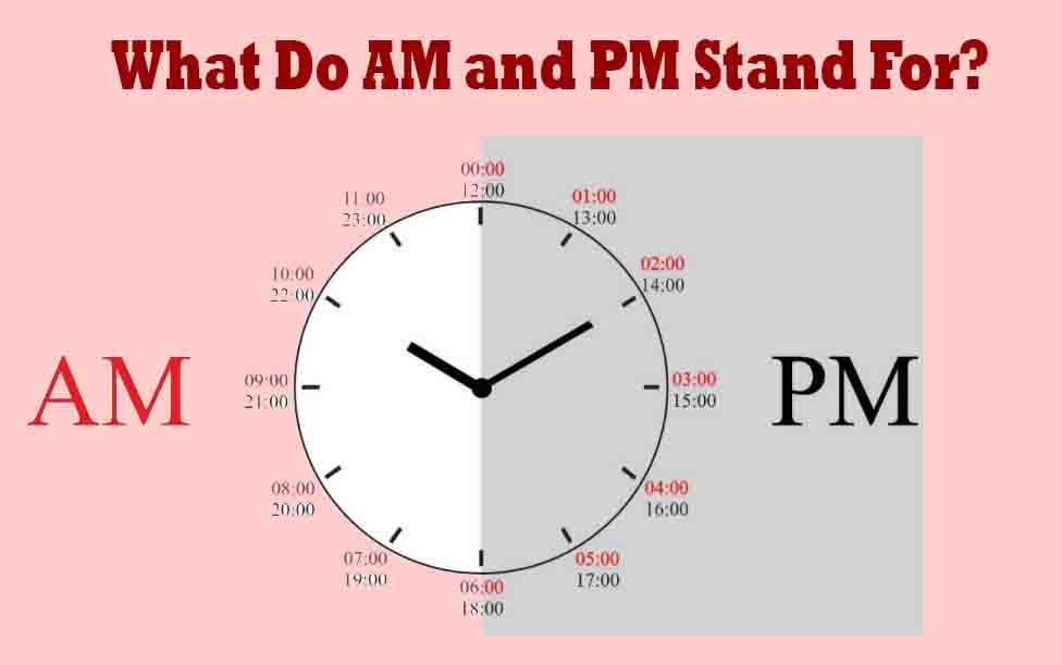 What Do AM and PM Stand For?